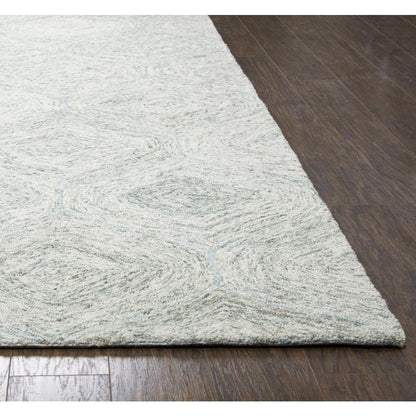 Hand Tufted Loop Pile Wool Rug, 3' x 5'