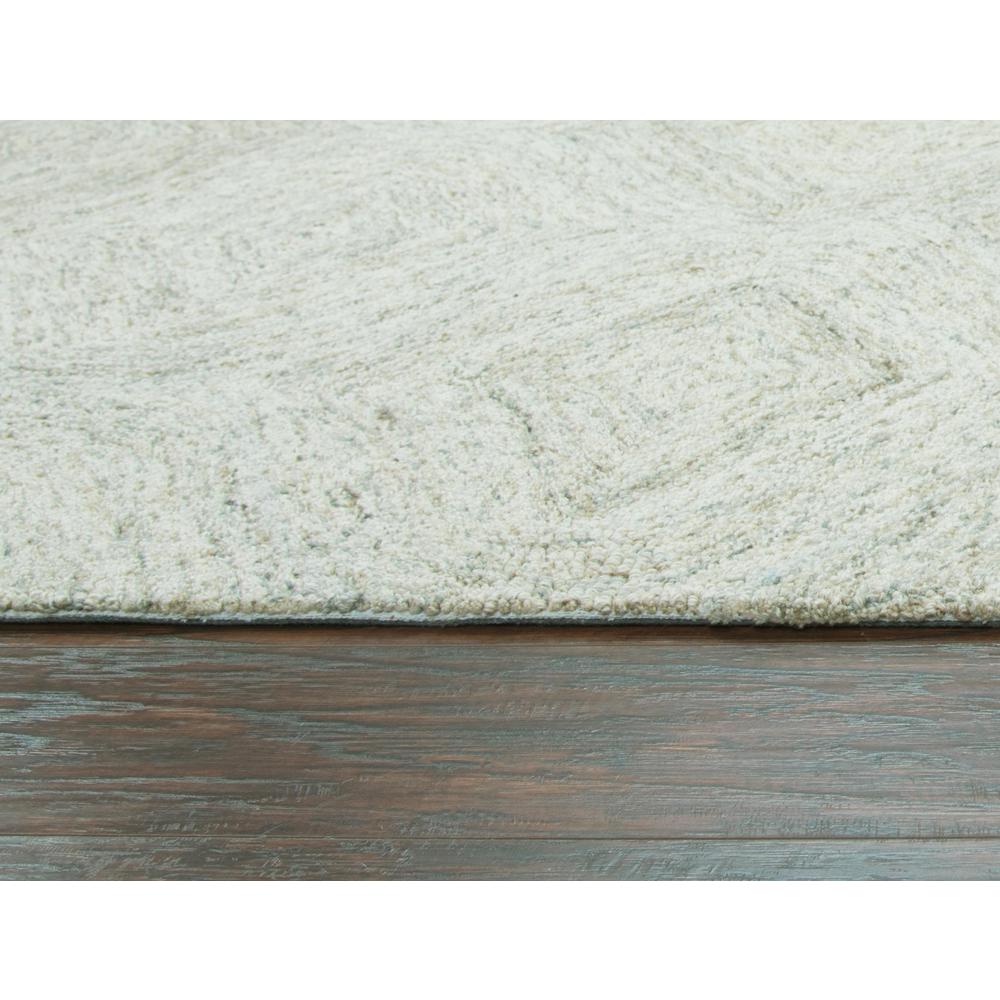 Hand Tufted Loop Pile Wool Rug, 3' x 5'