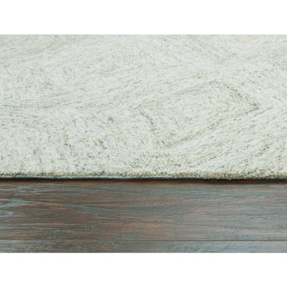 Hand Tufted Loop Pile Wool Rug, 3' x 5'