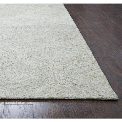 Hand Tufted Loop Pile Wool Rug, 3' x 5'