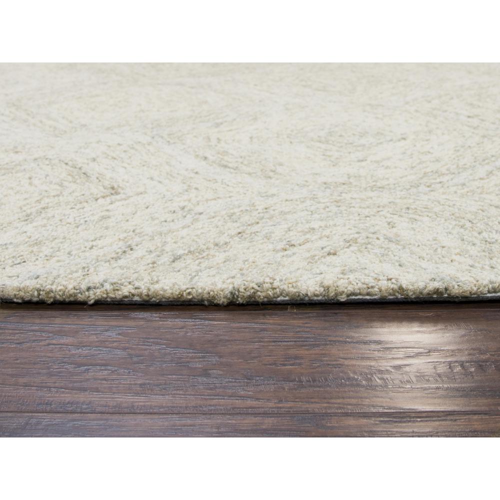 Hand Tufted Loop Pile Wool Rug, 3' x 5'