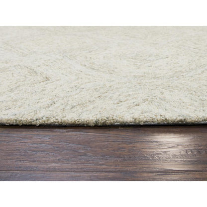 Hand Tufted Loop Pile Wool Rug, 3' x 5'