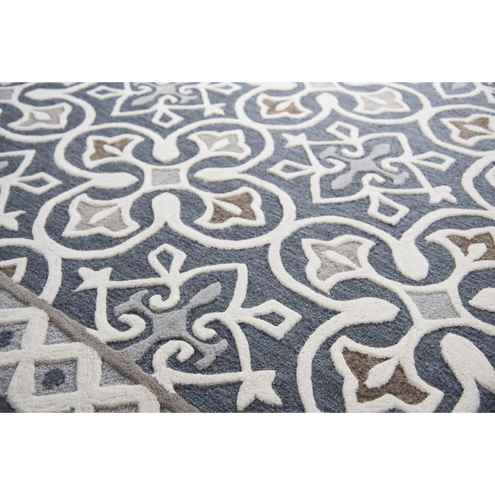 Hand Tufted Cut & Loop Pile Wool Rug, 2'6" x 8'