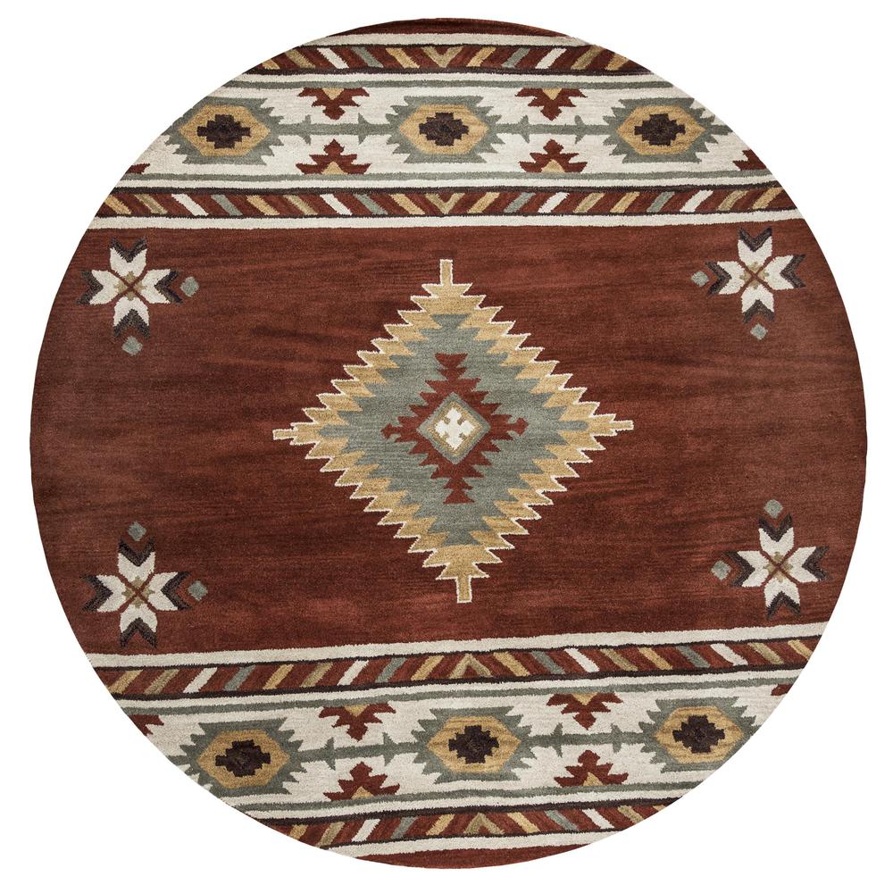 Hand Tufted Cut Pile Wool Rug, 8' x 8'