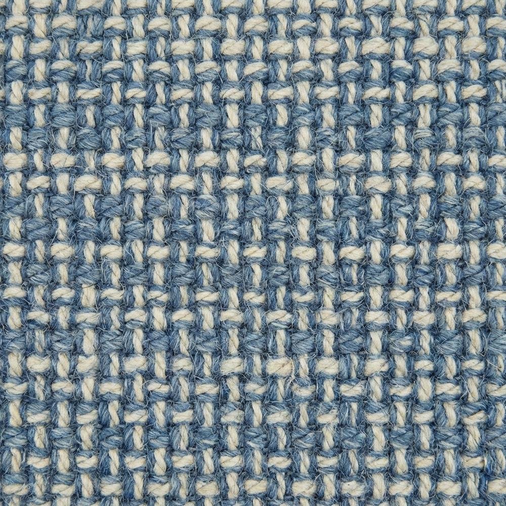 Blue Hand-Tufted Rectangle Rug with Casual Style and Cotton Backing