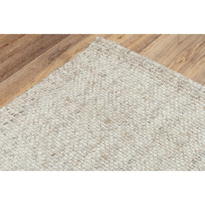 Hand Woven Flat Weave Pile Wool/ Polyester Rug, 8'6" x 11'6"