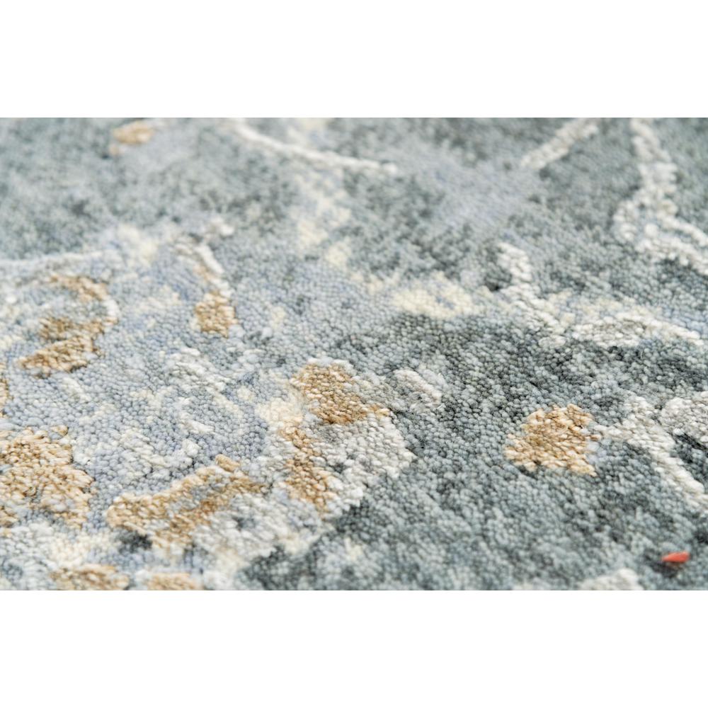 Hybrid Cut Pile Wool/ Tencel Rug, 2'6" x 8'