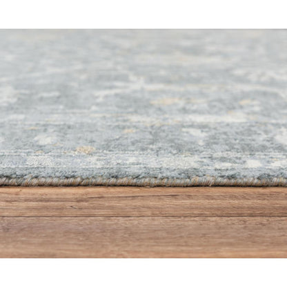 Hybrid Cut Pile Wool/ Tencel Rug, 2'6" x 8'