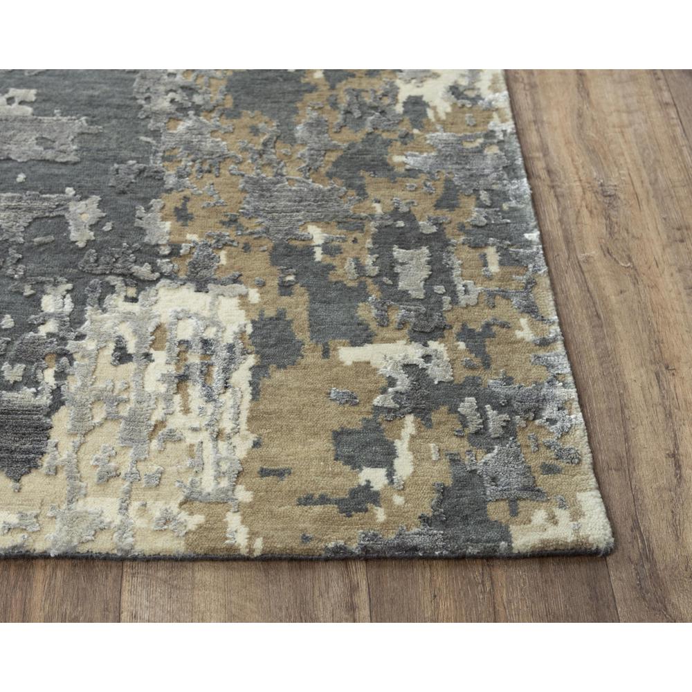 Hand Knotted Cut Pile Wool/ Viscose Rug, 8' x 10'