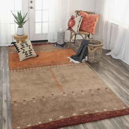 Hand Tufted Cut Pile Wool Rug, 5' x 8'