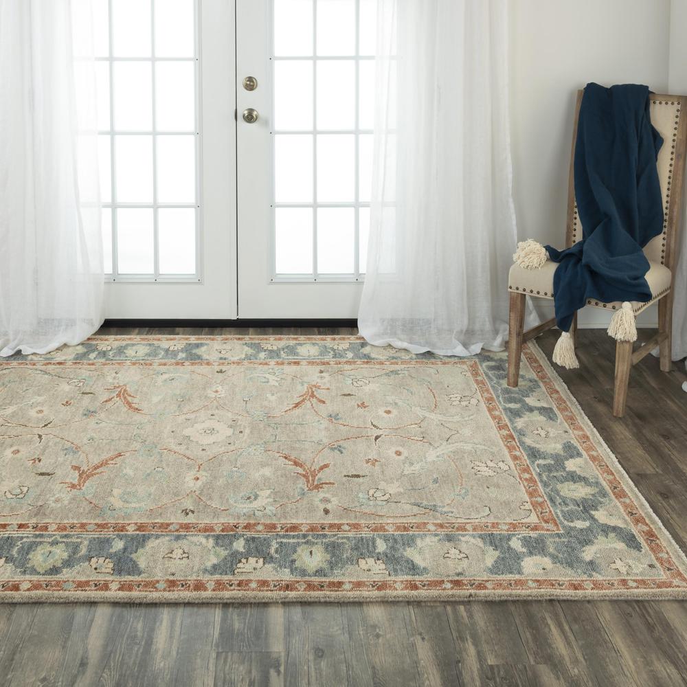Hand Knotted Cut Pile Wool Rug, 8' x 10'