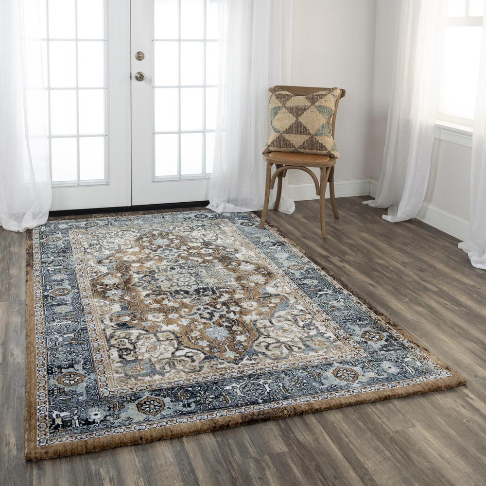 Hybrid Cut Pile Polyester Rug, 5'2" x 7'9"