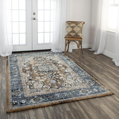 Hybrid Cut Pile Polyester Rug, 5'2" x 7'9"