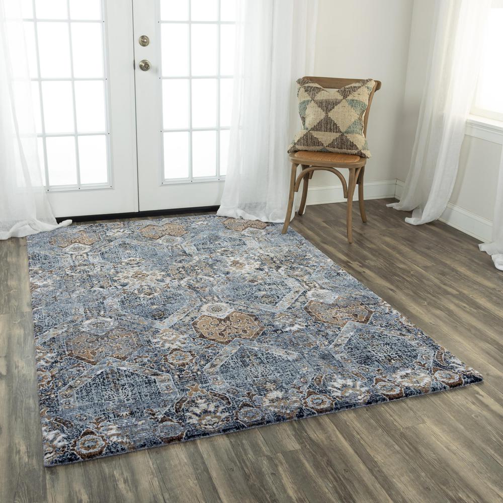 Hybrid Cut Pile Polyester Rug, 5'2" x 7'9"