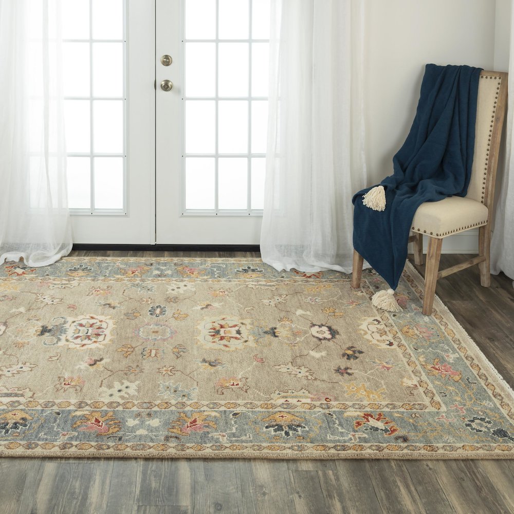 Hand Knotted Cut Pile Wool Rug, 8' x 10'