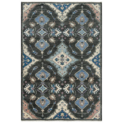 Hand Knotted Cut Pile Wool Rug, 8' x 10'