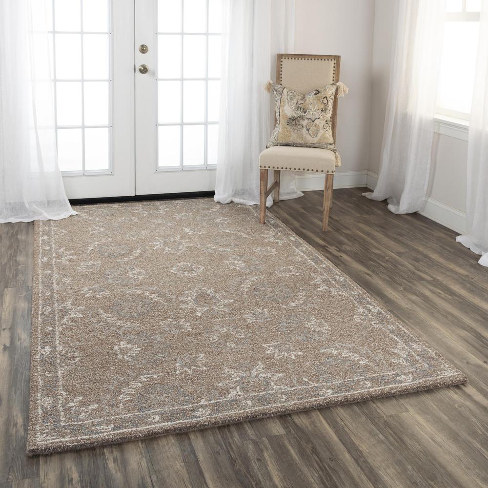 Hand Tufted Loop Pile Wool Rug, 8'9" x 11'9"