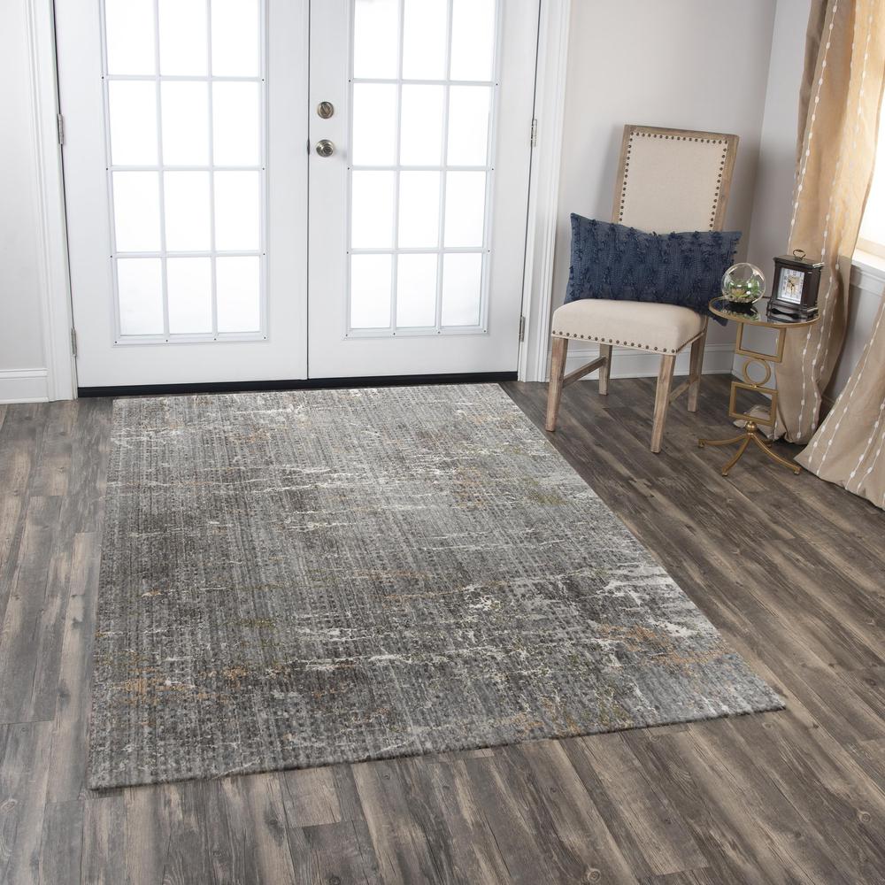 Machine/Hybrid Cut Pile Recycled Polyester Rug, 8' x 10'