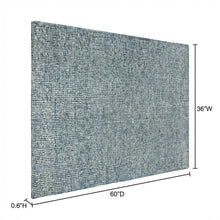 Blue Hand-Tufted Rectangle Rug with Casual Style and Cotton Backing