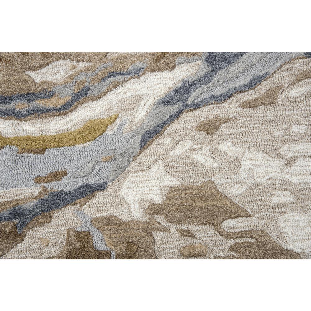 Hand Tufted Cut & Loop Pile Wool Rug, 5' x 8'