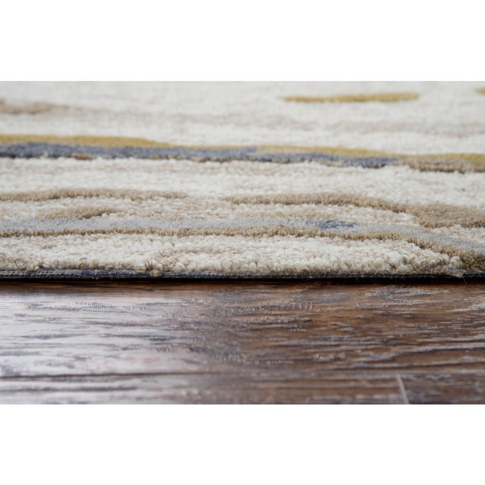 Hand Tufted Cut & Loop Pile Wool Rug, 5' x 8'