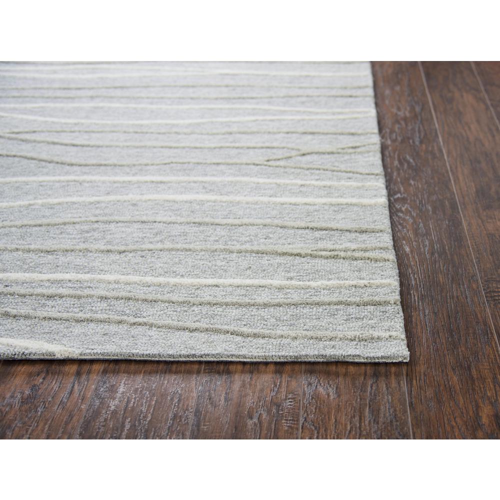 Hand Tufted Cut & Loop Pile Wool Rug, 5' x 8'