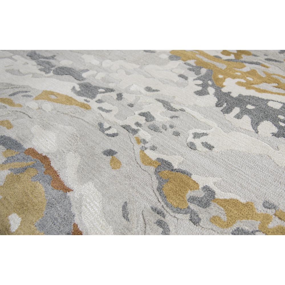 Hand Tufted Cut & Loop Pile Wool/ Viscose Rug, 5' x 8'