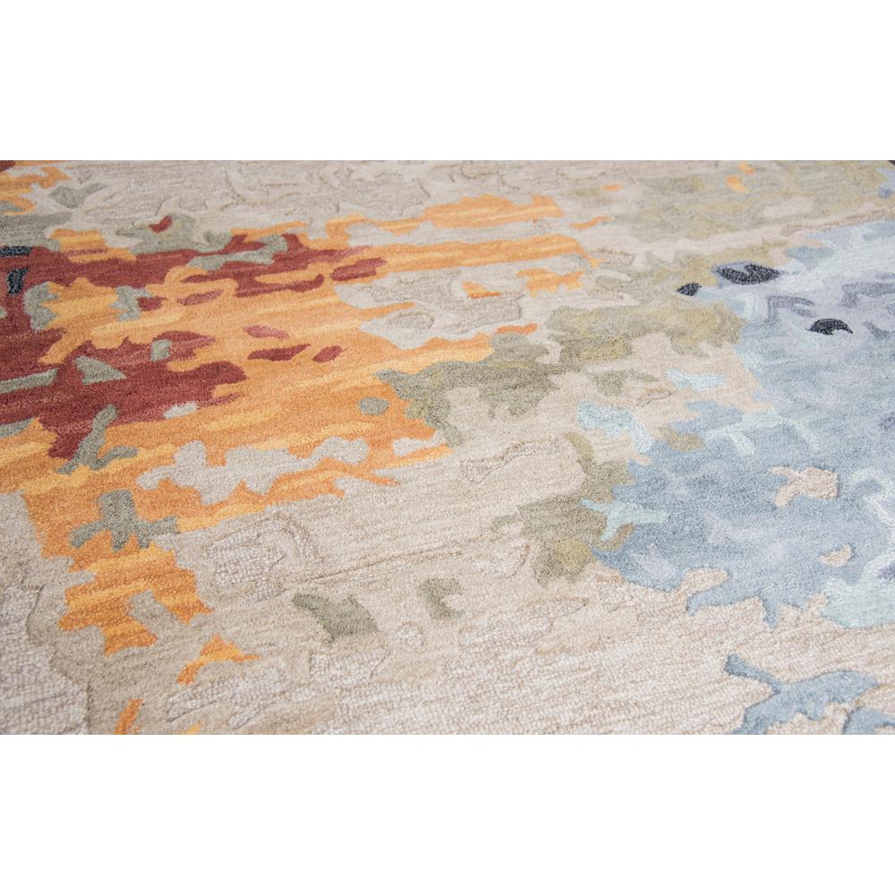 Hand Tufted Cut & Loop Pile Wool/ Viscose Rug, 5' x 8'