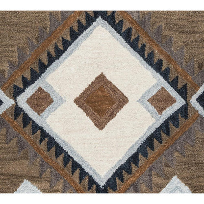 Hand Tufted Cut Pile Wool Rug, 5' x 8'