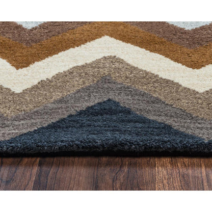 Hand Tufted Cut Pile Wool Rug, 5' x 8'