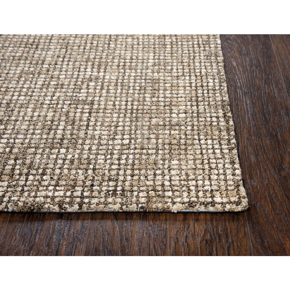 Hand Tufted Cut & Loop Pile Wool Rug, 3' x 5'