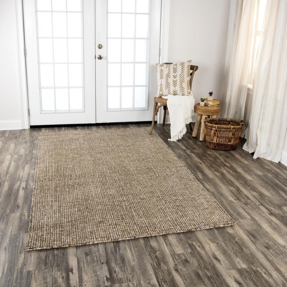 Hand Tufted Cut & Loop Pile Wool Rug, 3' x 5'