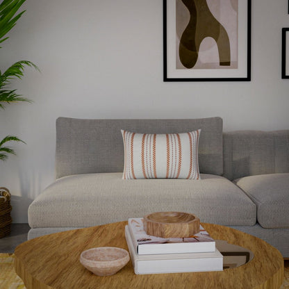 Transitional  14" x 20" Down Filled Pillow