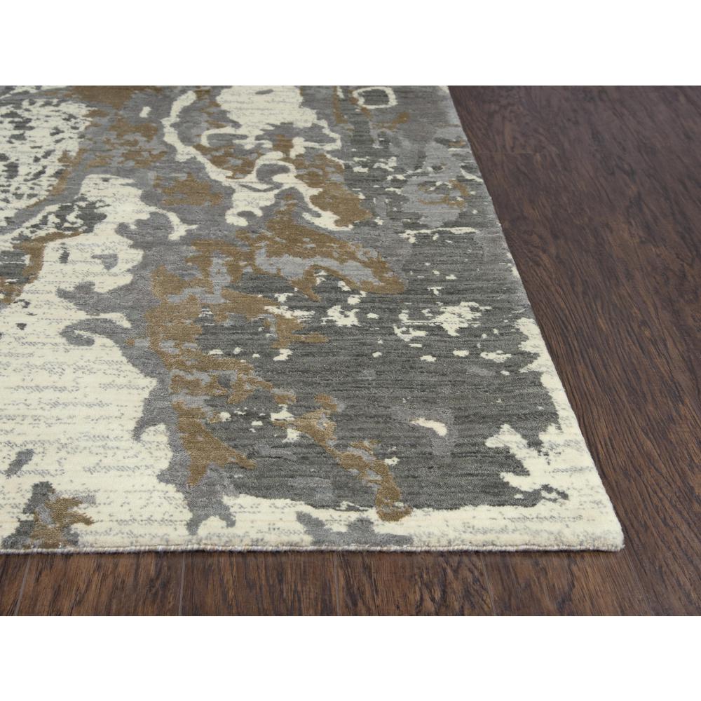 Hybrid Cut Pile Wool/ Tencel Rug, 5' x 8'