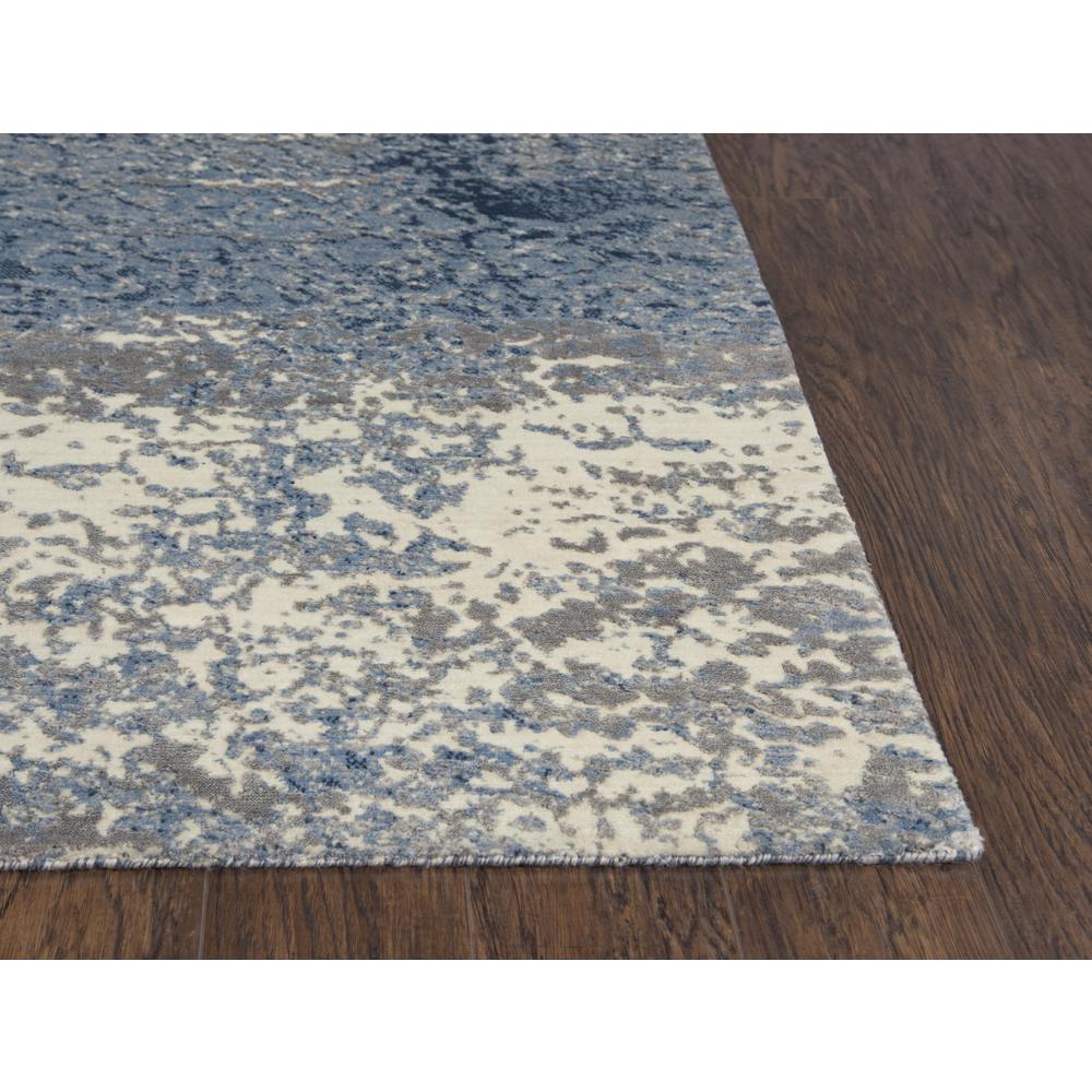 Hybrid Cut Pile Wool/ Tencel Rug, 5' x 8'