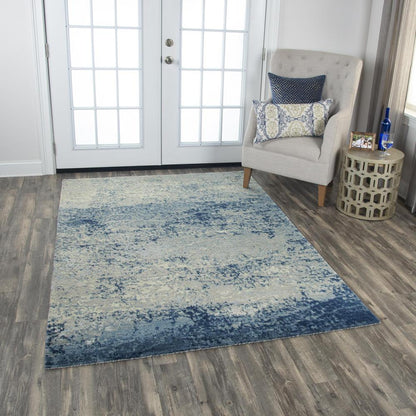 Hybrid Cut Pile Wool/ Tencel Rug, 5' x 8'