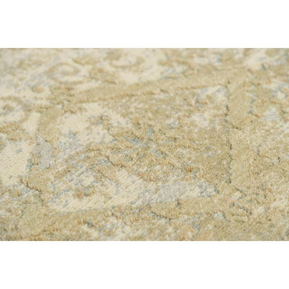 Hybrid Cut Pile Wool/ Tencel Rug, 5' x 8'