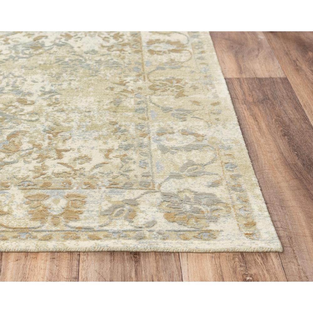 Hybrid Cut Pile Wool/ Tencel Rug, 5' x 8'