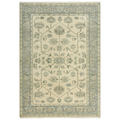 Hand Knotted Cut Pile Wool Rug, 9' x 12'