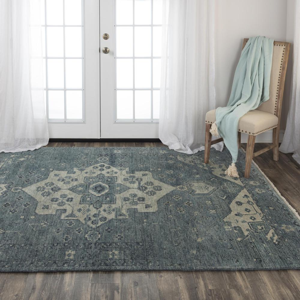 Hand Knotted Cut Pile Wool Rug, 9' x 12'