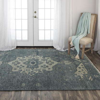 Hand Knotted Cut Pile Wool Rug, 9' x 12'