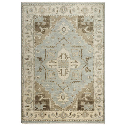 Hand Knotted Cut Pile Wool Rug, 9' x 12'