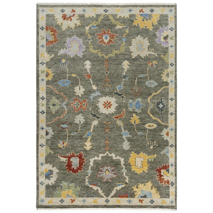 Hand Knotted Cut Pile Wool Rug, 9' x 12'