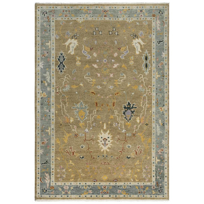Hand Knotted Cut Pile Wool Rug, 9' x 12'