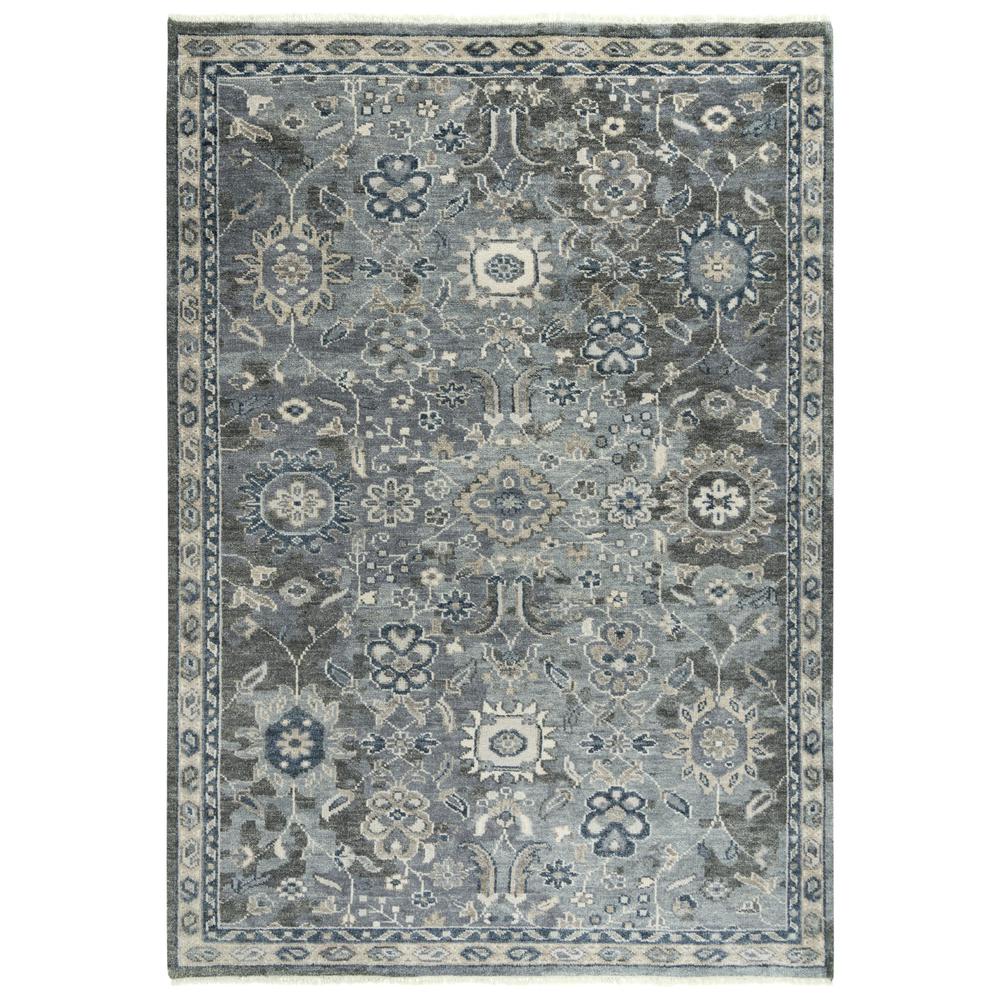 Hand Knotted Cut Pile Hand Spun Wool/ Tencel Rug, 10' x 14'