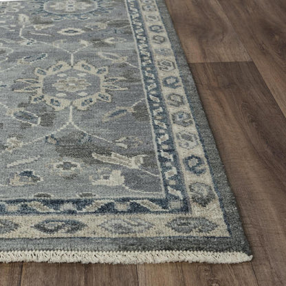 Hand Knotted Cut Pile Hand Spun Wool/ Tencel Rug, 10' x 14'