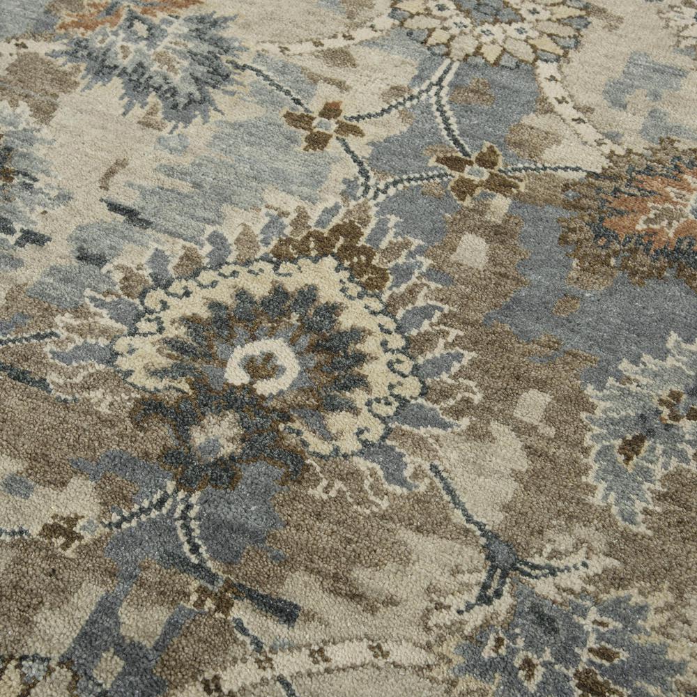 Hand Knotted Cut Pile Hand Spun Wool/ Tencel Rug, 10' x 14'