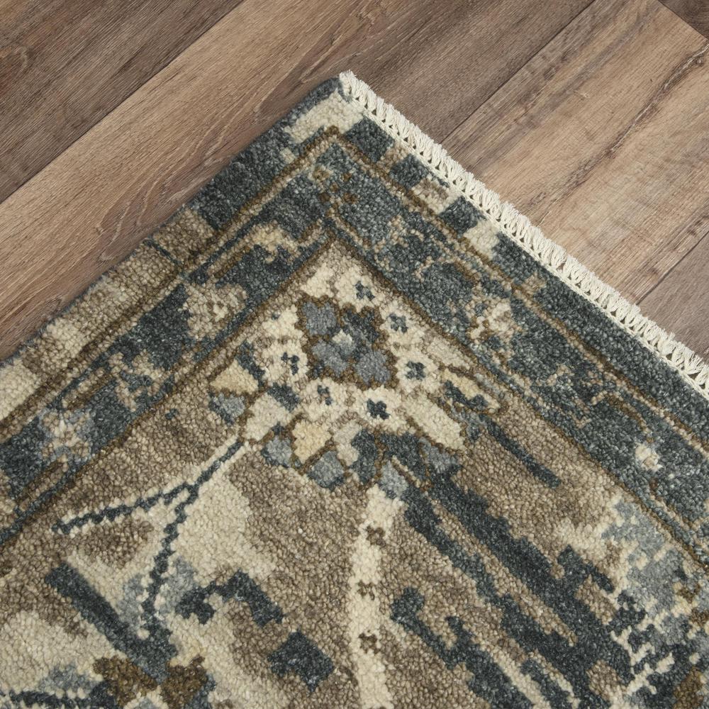 Hand Knotted Cut Pile Hand Spun Wool/ Tencel Rug, 10' x 14'
