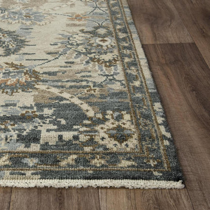 Hand Knotted Cut Pile Hand Spun Wool/ Tencel Rug, 10' x 14'