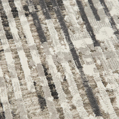 Power Loomed Cut Pile Polyester Rug, 8'10" x 11'10"